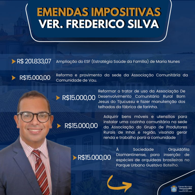 EMENDAS IMPOSITIVAS VER. FREDERICO SILVA
