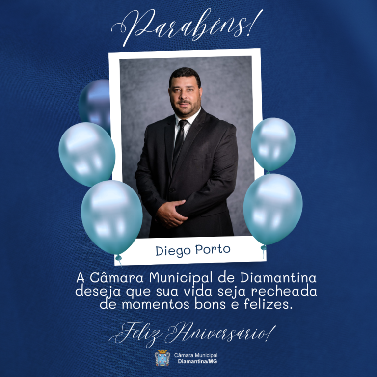 PARABÉNS, VER. DIEGO PORTO!