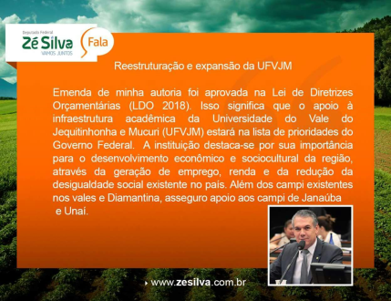 Restruturacação e Expansão da UFVJM