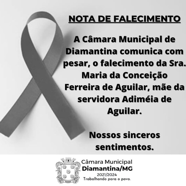 NOTA DE FALECIMENTO
