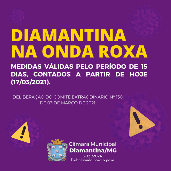 DIAMANTINA NA ONDA ROXA