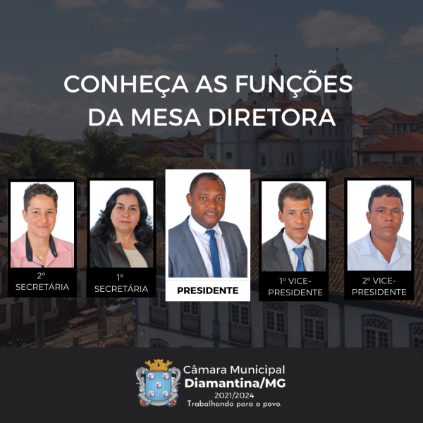 VOCÊ SABIA QUE A CÂMARA TEM UMA MESA DIRETORA?