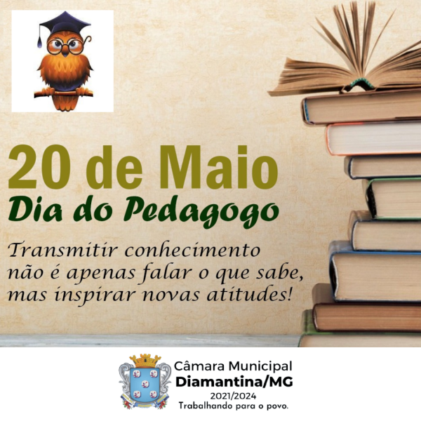 20 DE MAIO| DIA DO PEDAGOGO