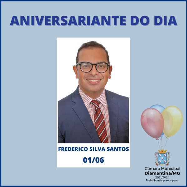 PARABÉNS, FREDERICO SILVA SANTOS