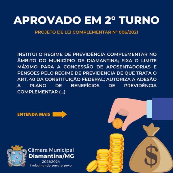 CÂMARA MUNICIPAL APROVA EM 2° TURNO