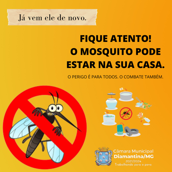 DENGUE: FIQUE ATENTO! PREVINA-SE!