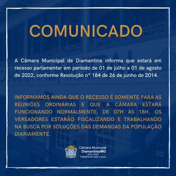 COMUNICADO 