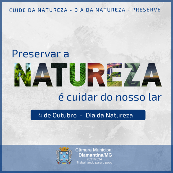 DIA DA NATUREZA – 04 DE OUTUBRO!