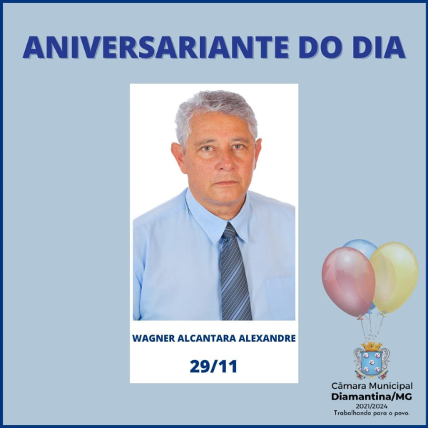 PARABÉNS, WAGNER ALCÂNTARA ALEXANDRE!
