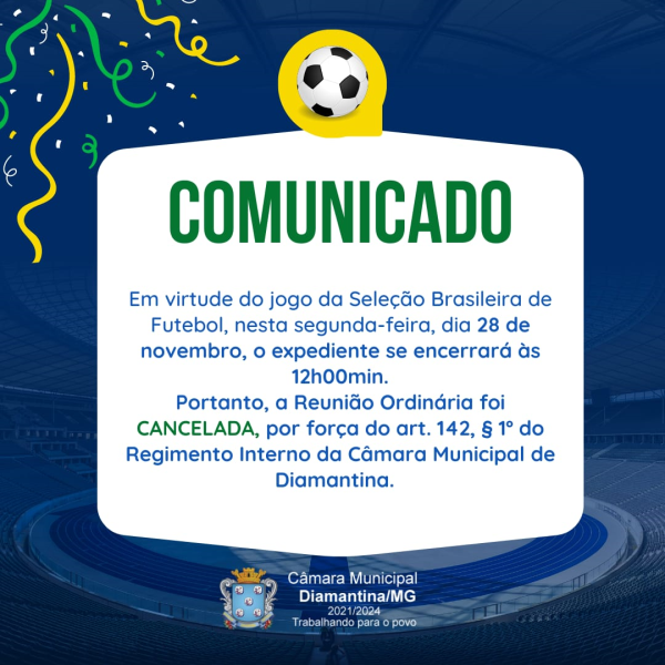 COMUNICADO - HORÁRIO ESPECIAL!