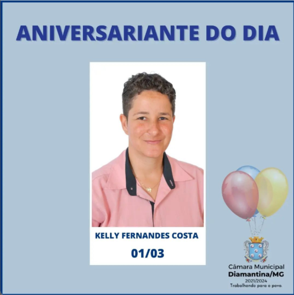 PARABÉNS, KELLY FERNANDES COSTA!