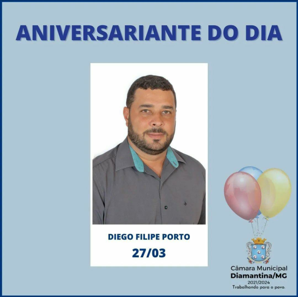 PARABÉNS, DIEGO FILIPE PORTO!