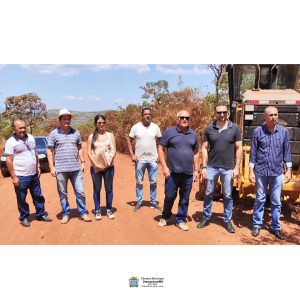 CÂMARA MUNICIPAL DE DIAMANTINA PARTICIPA DE REUNIÃO HISTÓRICA PARA INÍCIO DAS OBRAS DE ASFALTAMENTO DA ESTRADA DO DISTRITO DE EXTRAÇÃO (CURRALINHO)!
