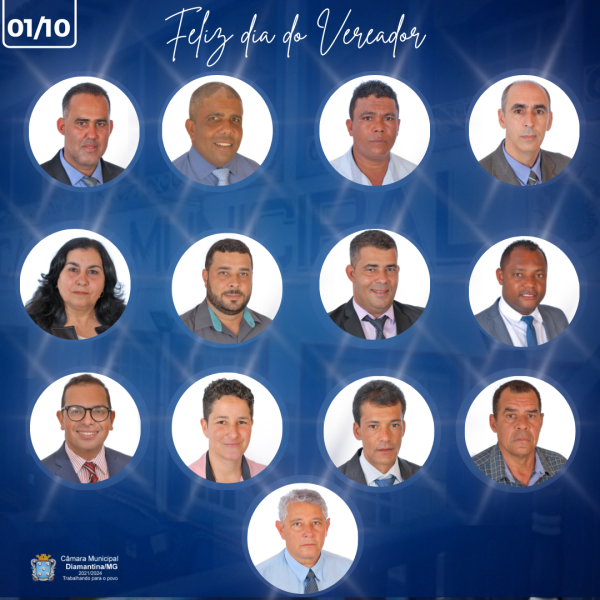 DIA DO VEREADOR – 01 DE OUTUBRO! 