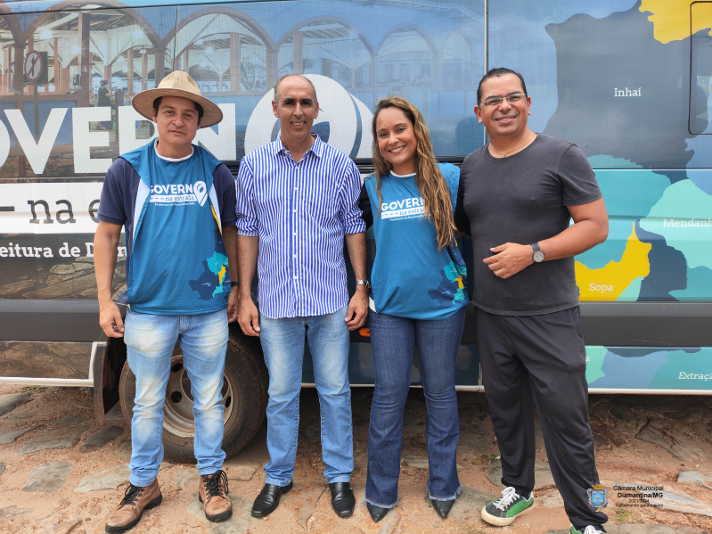 PRESIDENTE DA CÂMARA E LÍDER DE GOVERNO REPRESENTAM A CÂMARA MUNICIPAL DE DIAMANTINA NO EVENTO "GOVERNO NA ESTRADA" EM CONSELHEIRO MATA. 