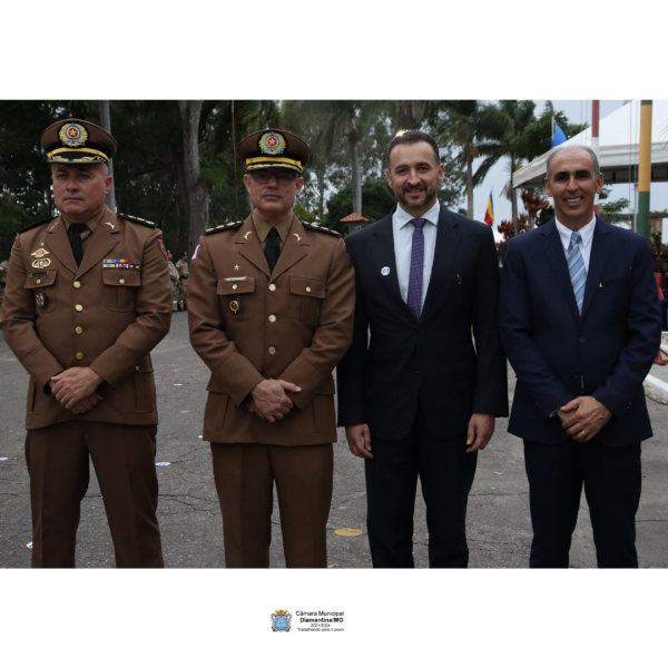 CÂMARA MUNICIPAL DE DIAMANTINA PARTICIPA DE SOLENIDADE NO 3º BPM DIAMANTINA!