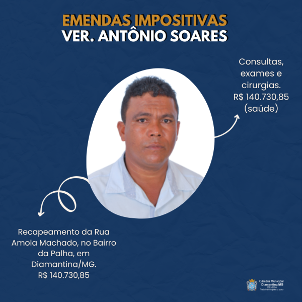 EMENDAS IMPOSITIVAS VER. ANTÔNIO SOARES!