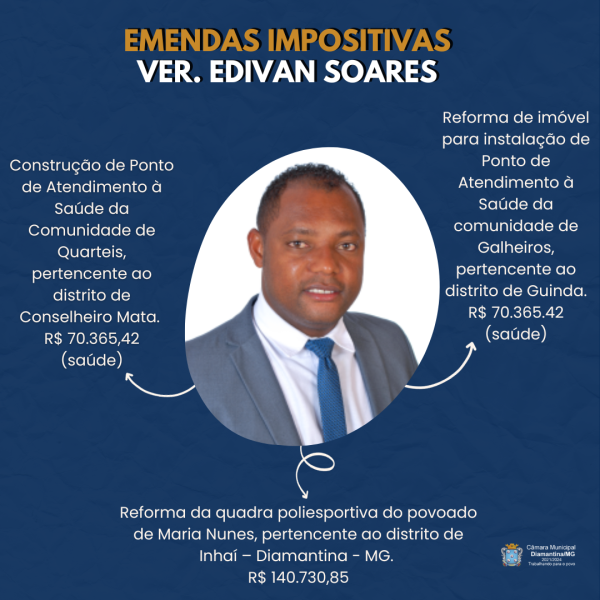 EMENDAS IMPOSITIVAS VER. EDIVAN SOARES!