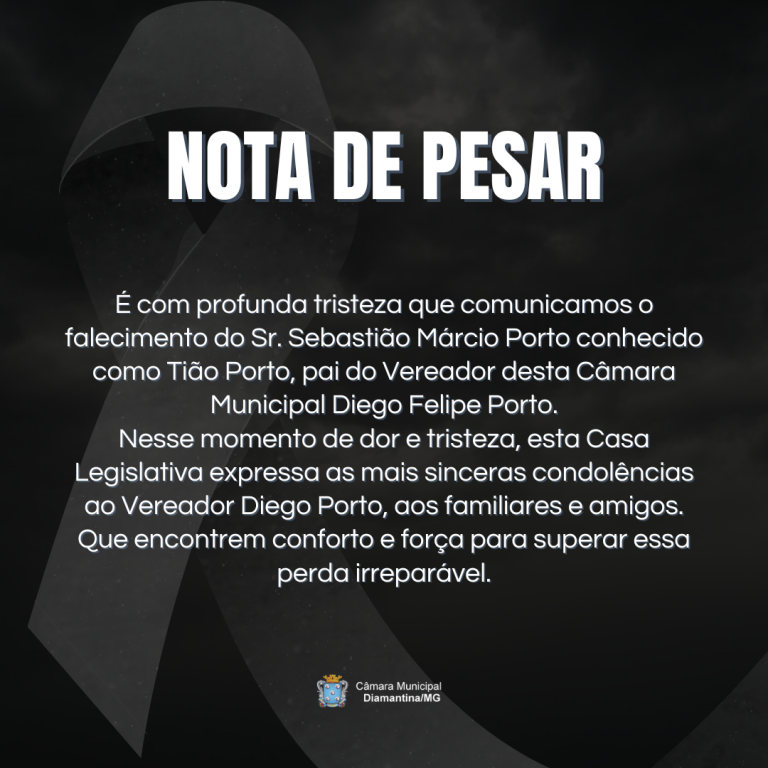 NOTA DE PESAR!